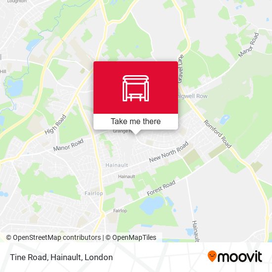 Tine Road, Hainault map