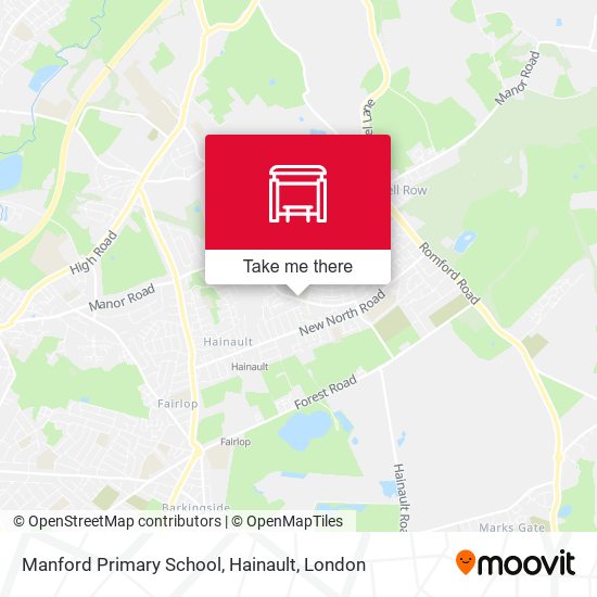 Manford Primary School, Hainault map