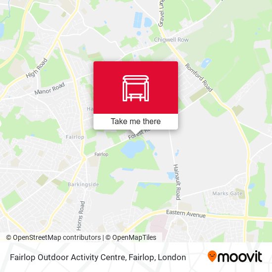 Fairlop Outdoor Activity Centre, Fairlop map