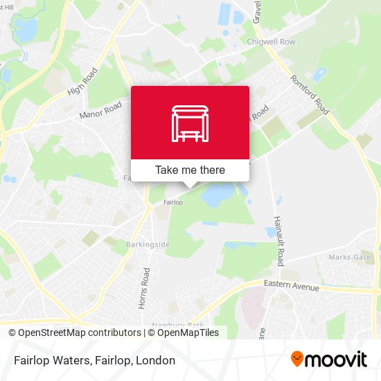 Fairlop Waters, Fairlop map
