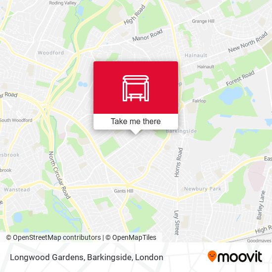 Longwood Gardens, Barkingside map