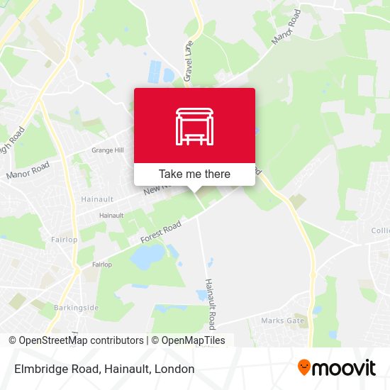 Elmbridge Road, Hainault stop Routes, Schedules, and Fares