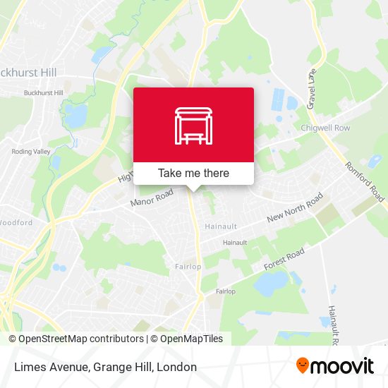 Limes Avenue, Grange Hill map