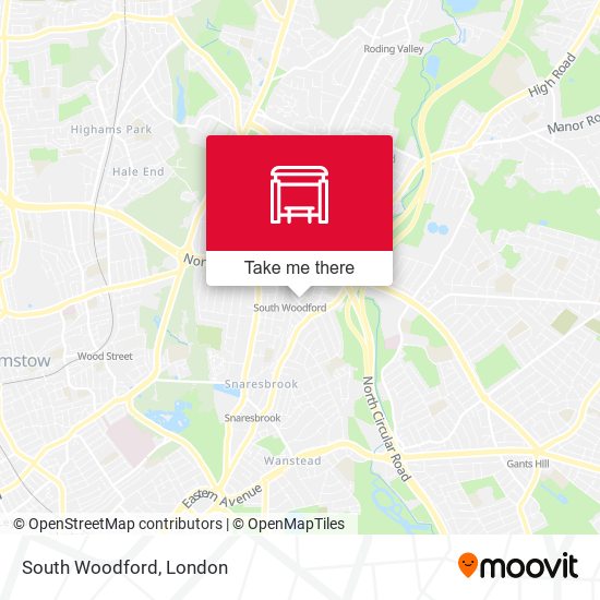 South Woodford map