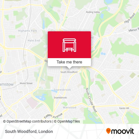 South Woodford map