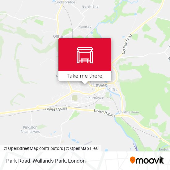 Park Road, Wallands Park map