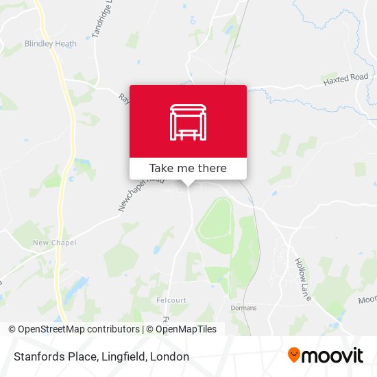 Stanfords Place, Lingfield map