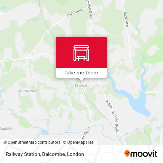 Railway Station, Balcombe map