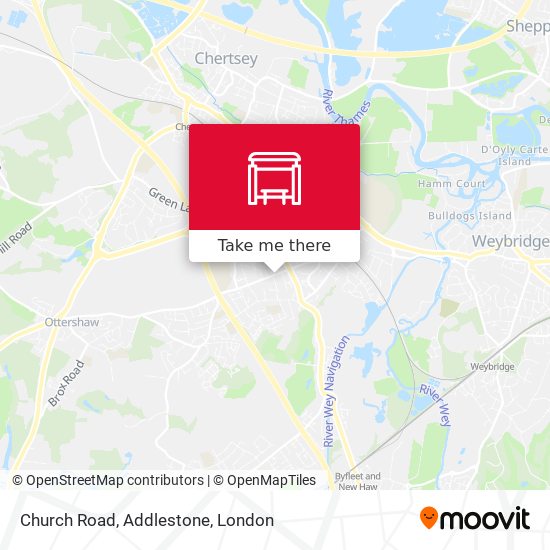 Church Road, Addlestone map