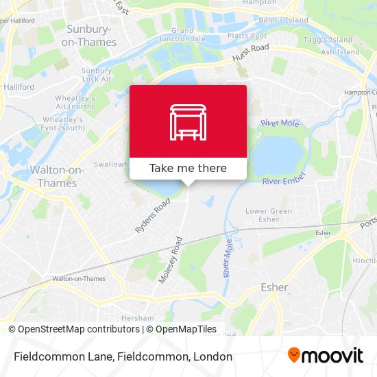 Fieldcommon Lane, Fieldcommon map