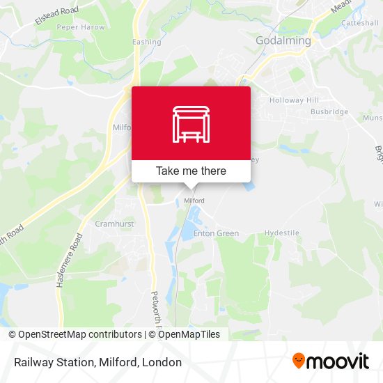 Railway Station, Milford map