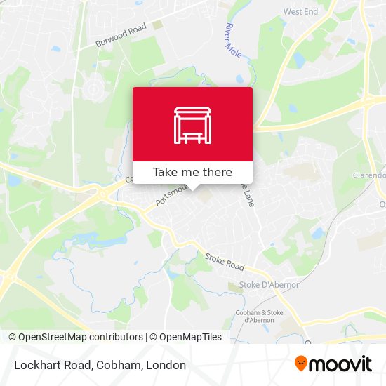 Lockhart Road, Cobham map