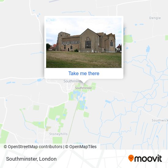 Southminster map
