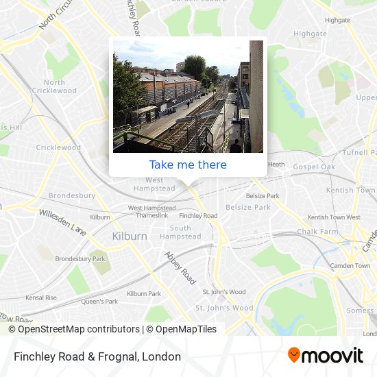 Finchley Road & Frognal map