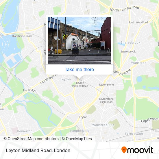 Leyton Midland Road map