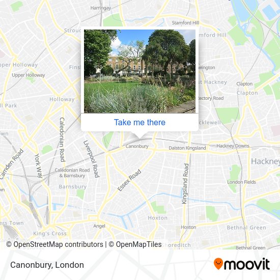 Canonbury map