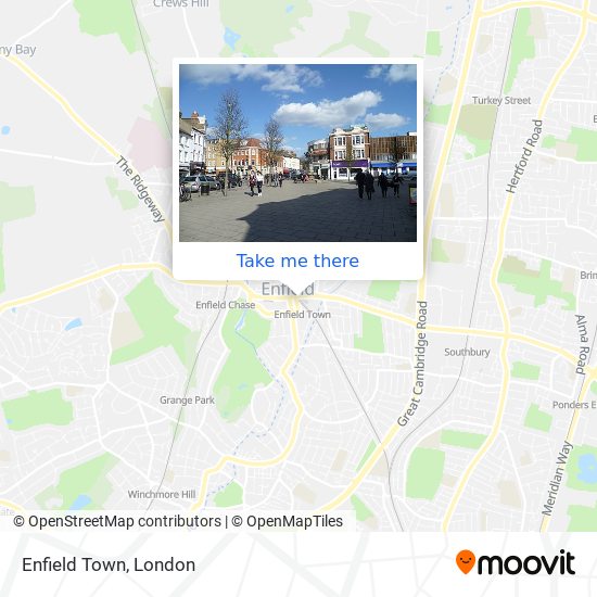 Enfield Town map