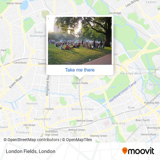 London Fields map