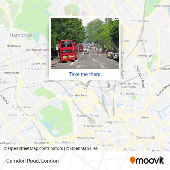 Camden Road map