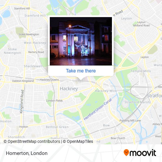 Homerton map