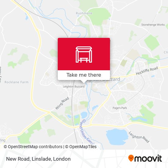 New Road, Linslade map