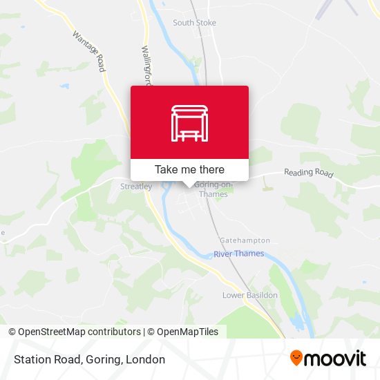 Station Road, Goring map