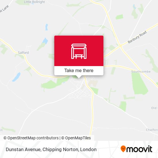 Dunstan Avenue, Chipping Norton map