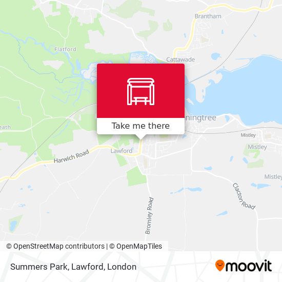 Summers Park, Lawford map