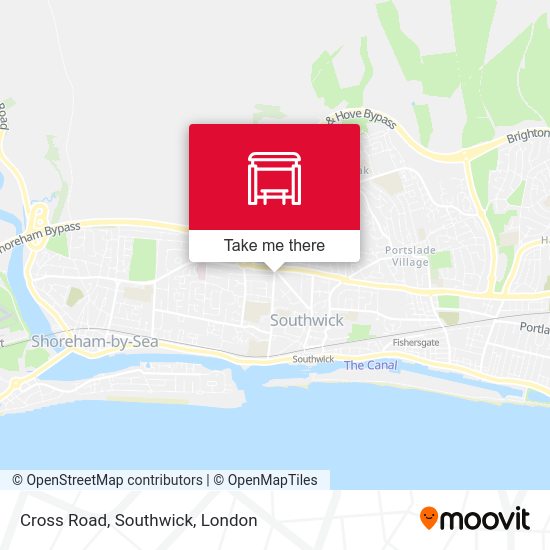 Cross Road, Southwick map