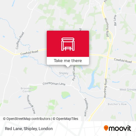 Red Lane, Shipley map