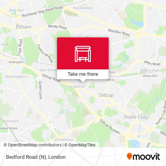 Bedford Road (N) map