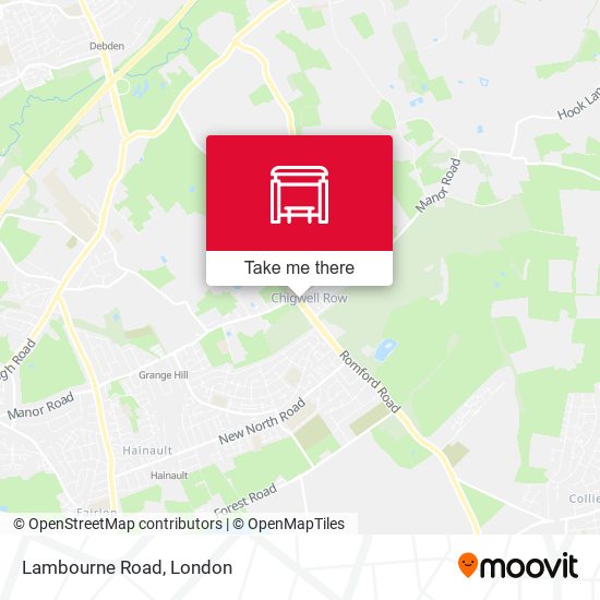 Lambourne Road map