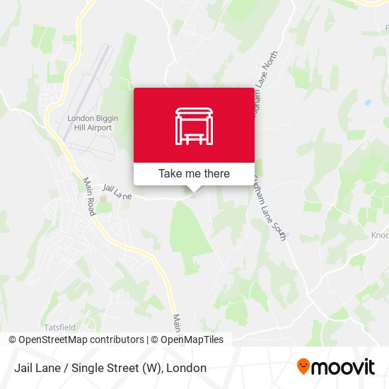 Jail Lane / Single Street (W) map