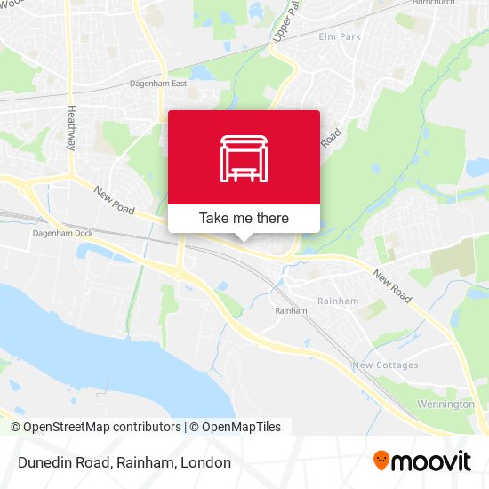 Dunedin Road, Rainham map