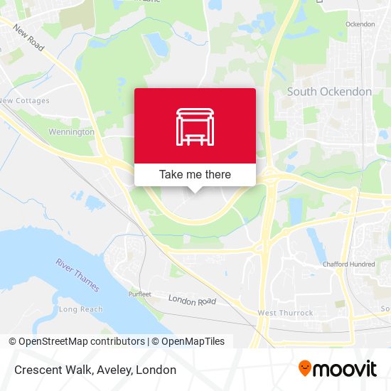 Crescent Walk, Aveley map
