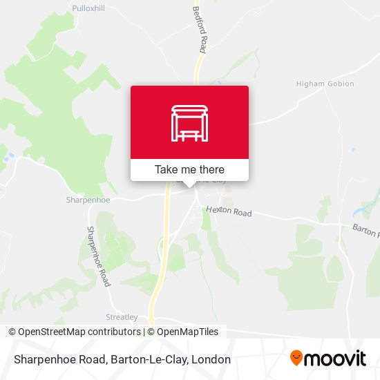 Sharpenhoe Road, Barton-Le-Clay map