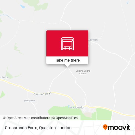 Crossroads Farm, Quainton map