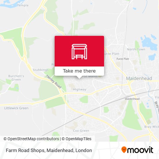 Farm Road Shops, Maidenhead map