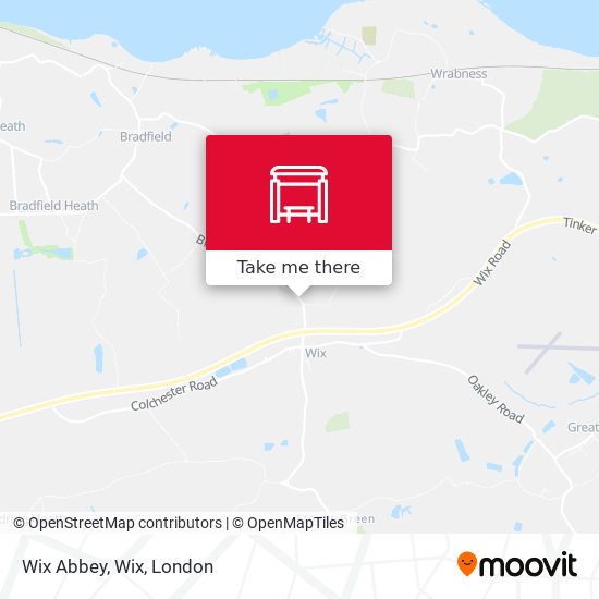 Wix Abbey, Wix map