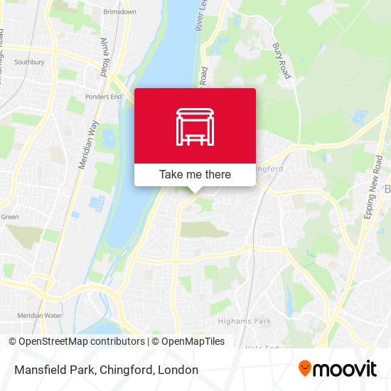 Mansfield Park, Chingford map