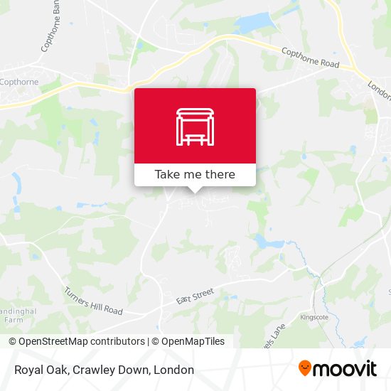 Royal Oak, Crawley Down map