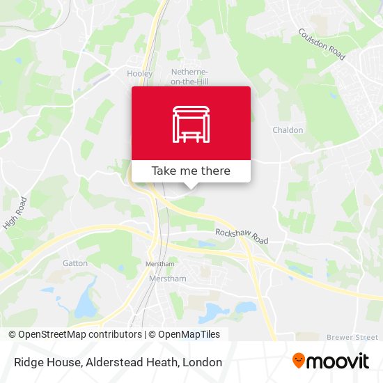 Ridge House, Alderstead Heath map
