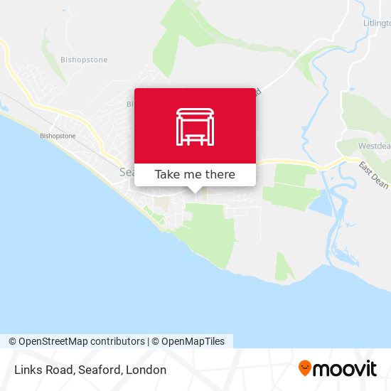 Links Road, Seaford map