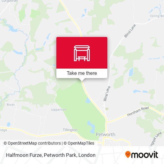 Halfmoon Furze, Petworth Park map