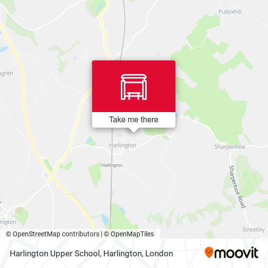 Harlington Upper School, Harlington map