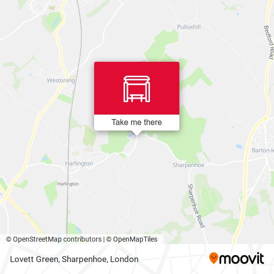 Lovett Green, Sharpenhoe map