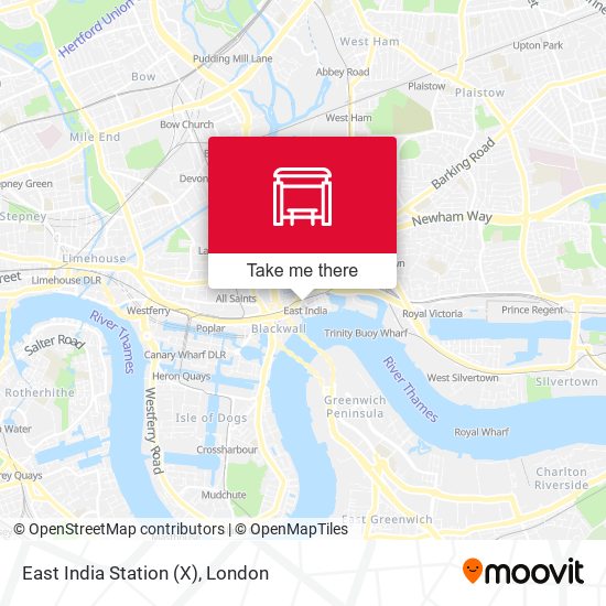 East India Station (X) map
