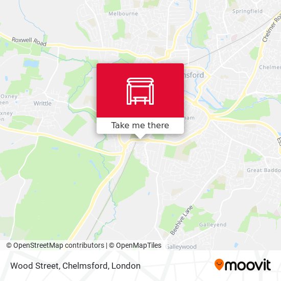 Wood Street, Chelmsford map