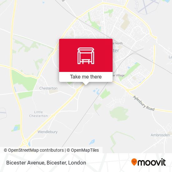 Bicester Avenue, Bicester map