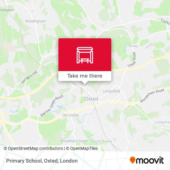 Primary School, Oxted map
